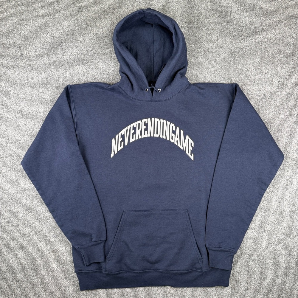 Never Ending Game Hoodie Sweatshirt Mens M Hardcore Band Detroit Cold as Life